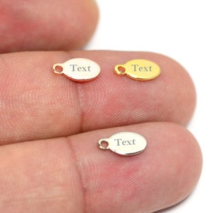 Stamped metal tags for best sale jewelry