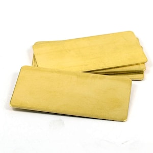 1 Pcs. Brass Sheet 30x60 mm  Rectangular Blanks ,20 Gauge