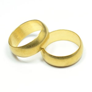 Brass Circle Ring , Raw Brass Circle Ring Findings  , 6.2x20 mm (Inside Diameter :17 mm   6 1/2 US Size ) , Brass Findings  Z285