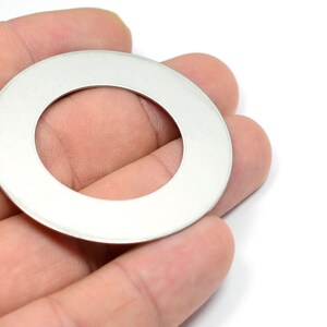 Stainless Steel Huge Circle , Steel Circle Charms  , 0.7x50 mm , Findings  MS1