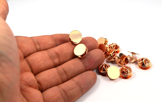 ローズゴールド 12mm タイタック用ブランクパーツ 30個 - Etsy 日本