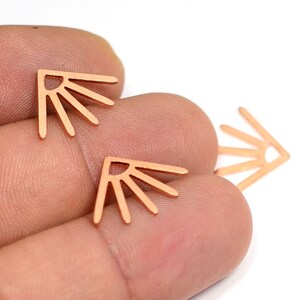 Copper Sun Charm ,Sun Pendants , Earring Findings   , 0.8x13x18 mm , Findings  MC315