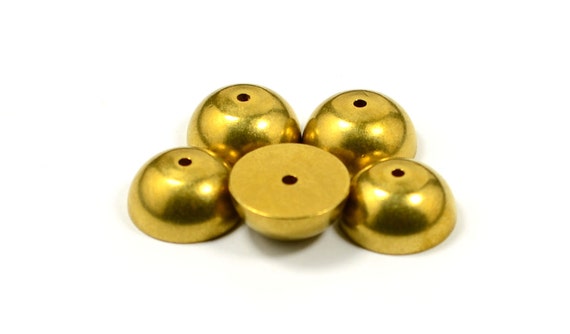 25 個 真鍮 7.5 x 16 mm 半球型 ソリッド工業用 ミドルホール 金具