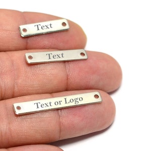 Custom Clothing Metal Tag , Custom Laser Engraved Tag  , Bag Metal Label , Custom Clothing Labels