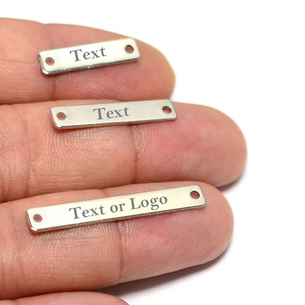 Custom Clothing Metal Tag , Custom Laser Engraved Tag  , Bag Metal Label , Custom Clothing Labels