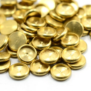 Brass Bezel Setting Cups , 7 mm Bezel  Setting Findings  Z93