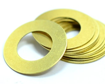 20 Stück Rohe Messing 25 mm Runde Kreis Zubehör H0308