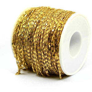 165 ft.50 Meter 1.5 mm Raw Brass Thin Chain