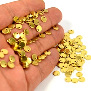 250  Pcs. Raw Brass 6 mm Round Stamping Blanks Findings  0.8 mm Thick ,20 Ga   H0047
