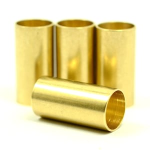 5 Pieces Raw Brass Industrial 10x20 mm Brass Tube Connectors  Z136