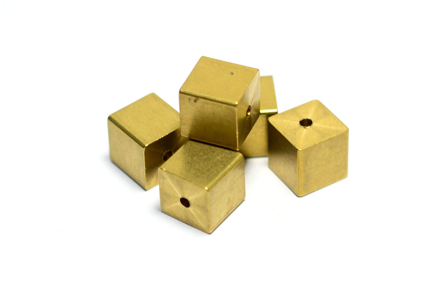 Ifundom 6 Massive Messing-Würfel Im Vintage-Design – 11 Mm, Für Brett- & Rollenspiele