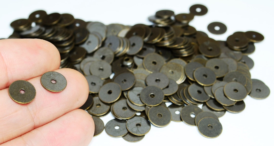 200 Pcs Antique Brass 8 Mm Round Disc , Stamping Tag AB463 - Etsy