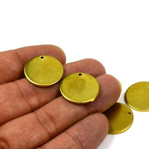 50 Pcs. Laiton brut 20 mm Disque rond- Épaisseur de 1,5 mm (jauge 15)