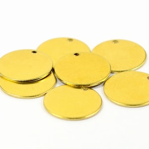 20 Pcs. Raw Brass 0.8x16 mm Round Stamping Blanks Findings