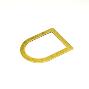 Ciondoli strutturati anello a forma d in ottone grezzo, 15 pezzi. Ottone grezzo strutturato senza foro 0,8x28x35 mm Ciondoli MT70