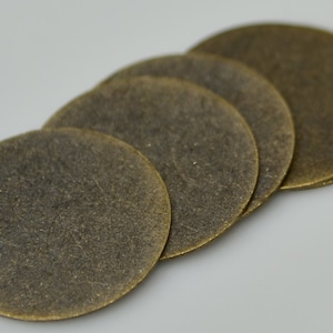 10 Pcs Antique Bronze  20 mm (25/32 &quot; inch ) Stamping Disc Thickness Of  0.45 mm - 25 Gauge   AB275