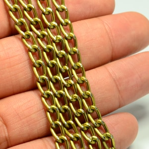 16 Feet 5 meters Antique Bronze  Chain 4 x 7 mm Circle ,Thickness of wire 1 mm Chain