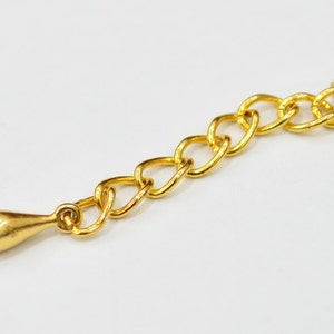 20 Pieces Gold Color 5 cm  Bracelet , Necklace  Extender Chain