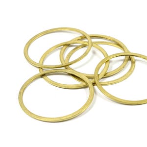 50  Pcs. Solid Brass 1x40 mm Circle Ring Findings   Z115
