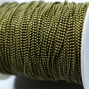 5 Meter  16,5 Feet Antique Brass 1.5 mm Ball Chain
