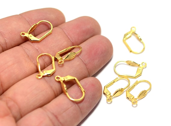 Buy Baoblaze50x Retro French Earrings Clasps Hooks Open Loop DIY Makings  Gold Online at Low Prices in India - Amazon.in