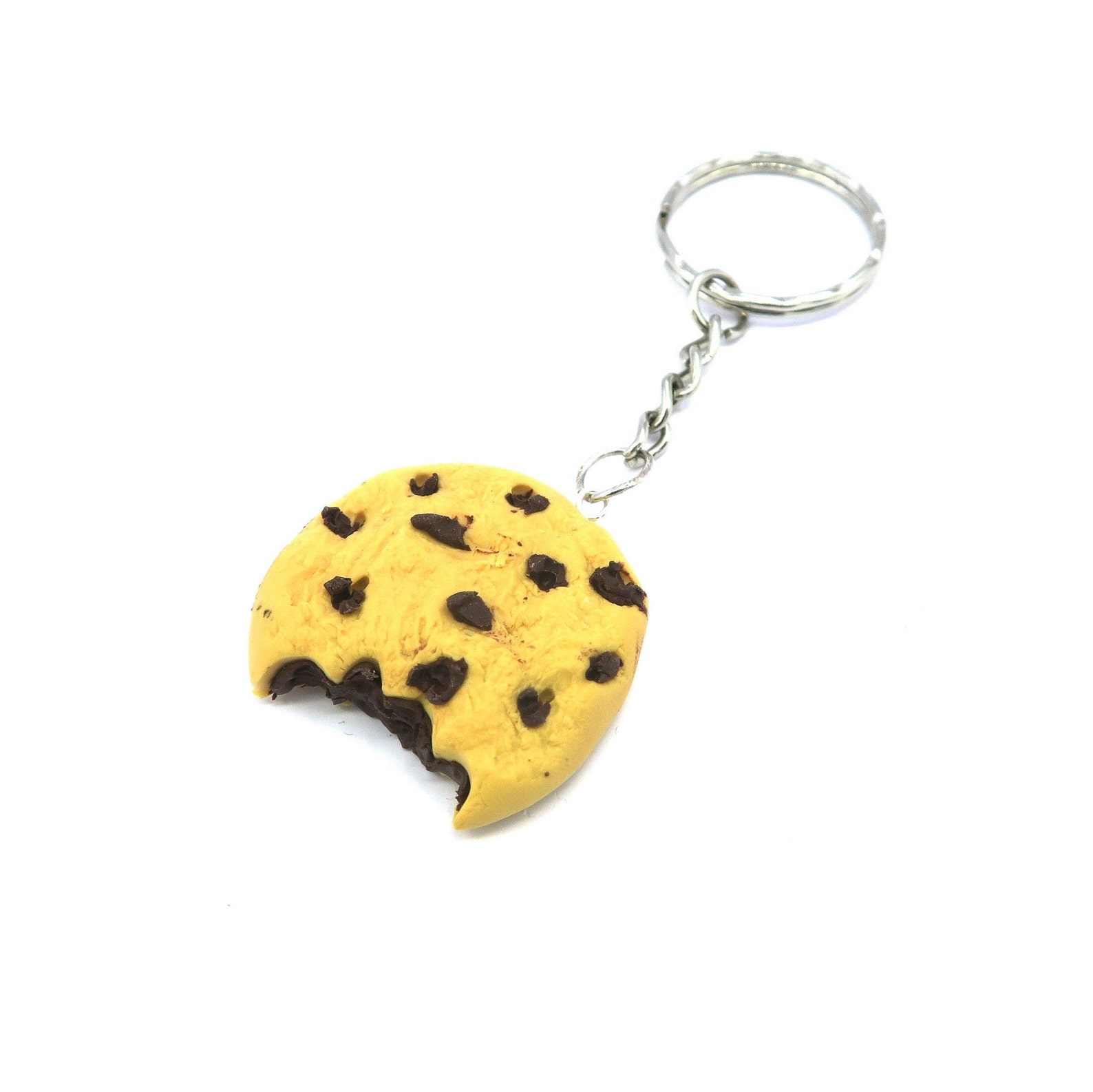 Chocolate Cookie Keychain Etsy