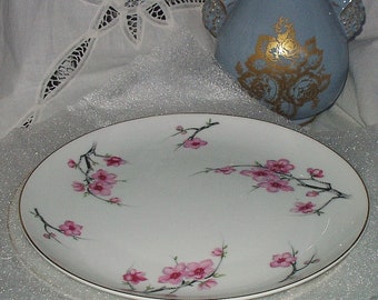 Cherry Blossom by Diamond Japan China 9 1/4" Luncheon Plate Tableware Elegant