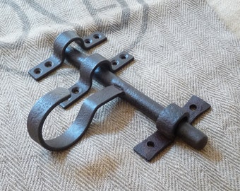 Antique Door Latch Antique Hardware Gate Latch Home Decor Hand Forged Steel Door Latch 19th