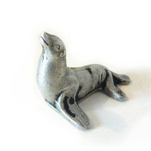 Metal toy Animal Quiralu Lead seal lead sea lion Lead figurines Lead Toys Collectibles Toys 1930s