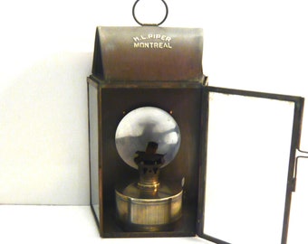 1900s Canadian railway lantern. H.L. Piper Montréal Industrial decor Industial Lantern