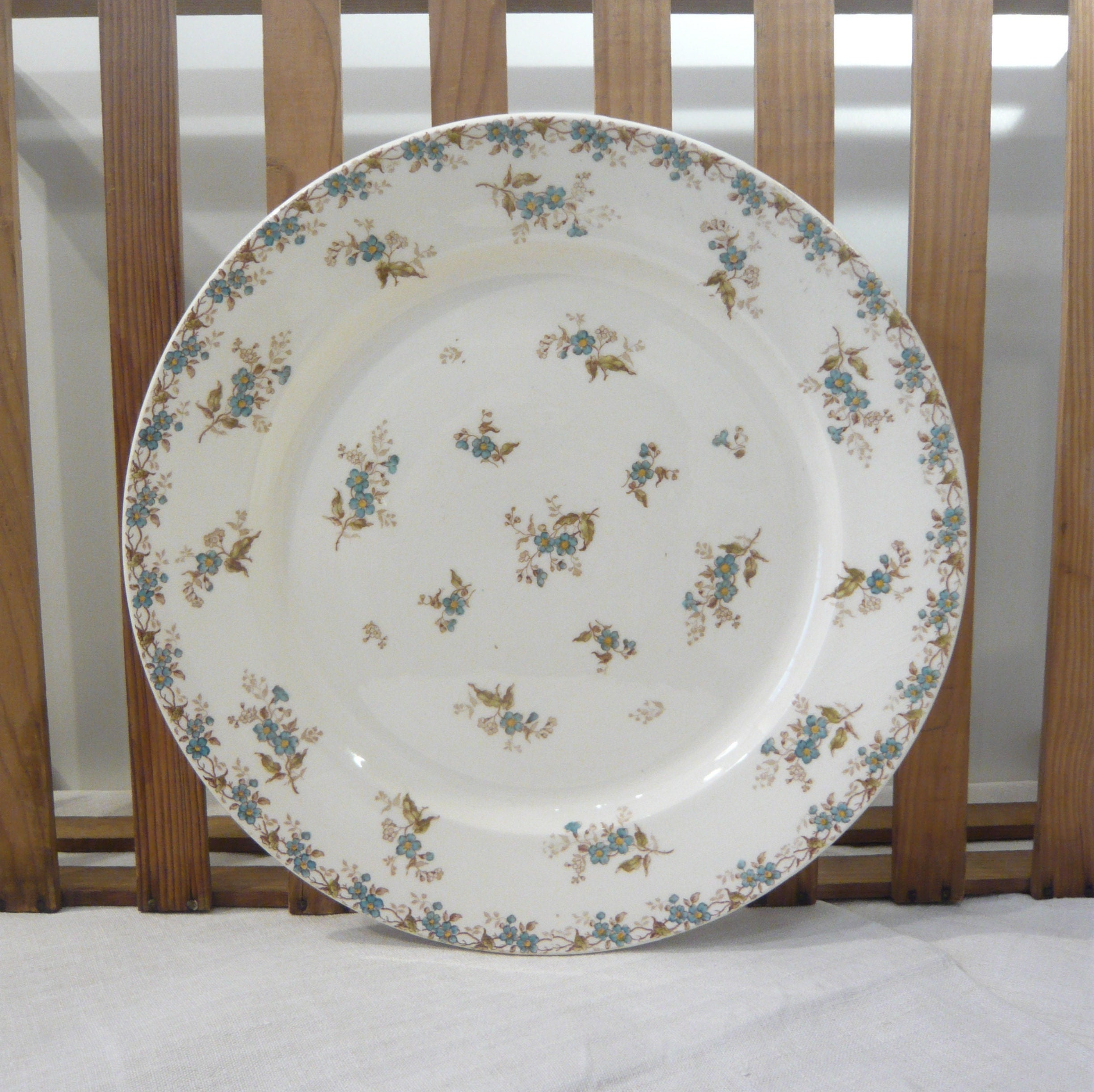 フランスアンティーク ジアン Avril デザート皿 フランスアンティーク