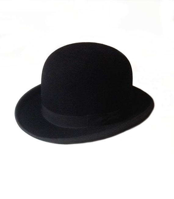 Bowler Hat Vintage 1900-1930s Bowler Hat Men Bowl… - image 9