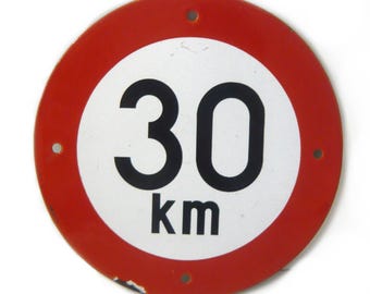 Tempo 10 km/h Geschwindigkeitsbegrenzung Schild Symbol A4 Rückseite selbstklebend