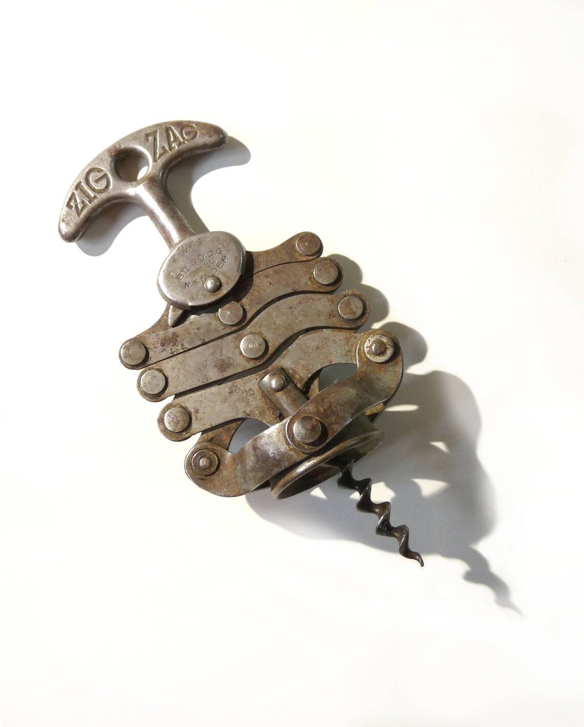 ZIg Zag Corkscrew 1946 French Corkscrew Wine Bottle Opener Etsy