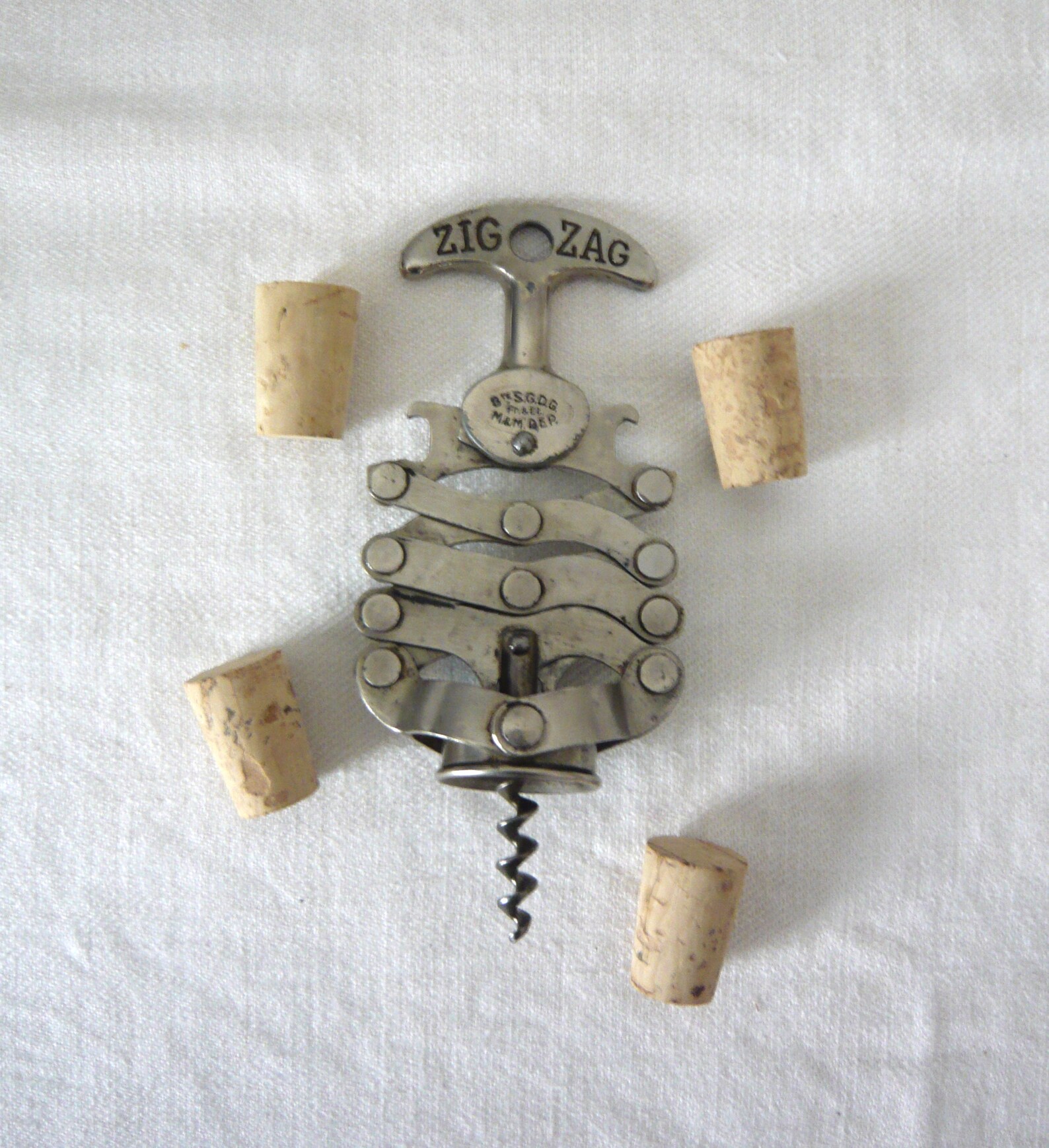 Zig Zag Corkscrew 1948 French Corkscrew Wine Bottle Opener Etsy