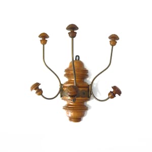 3 percheros de madera, siglo XIX, decoración de entrada, decoración de interiores