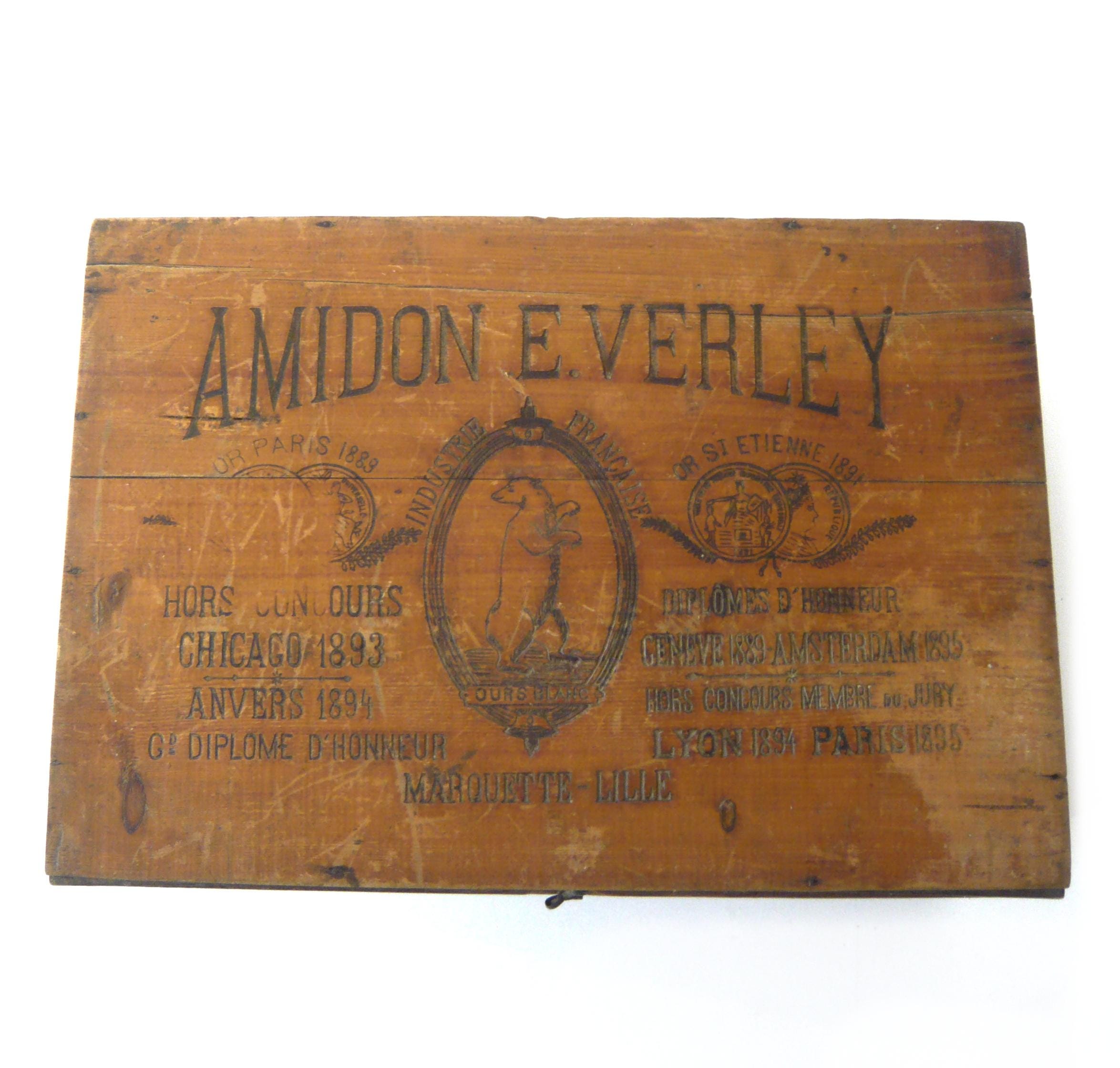 Antique Starch Box - Etsy Antique Starch Box - Etsy