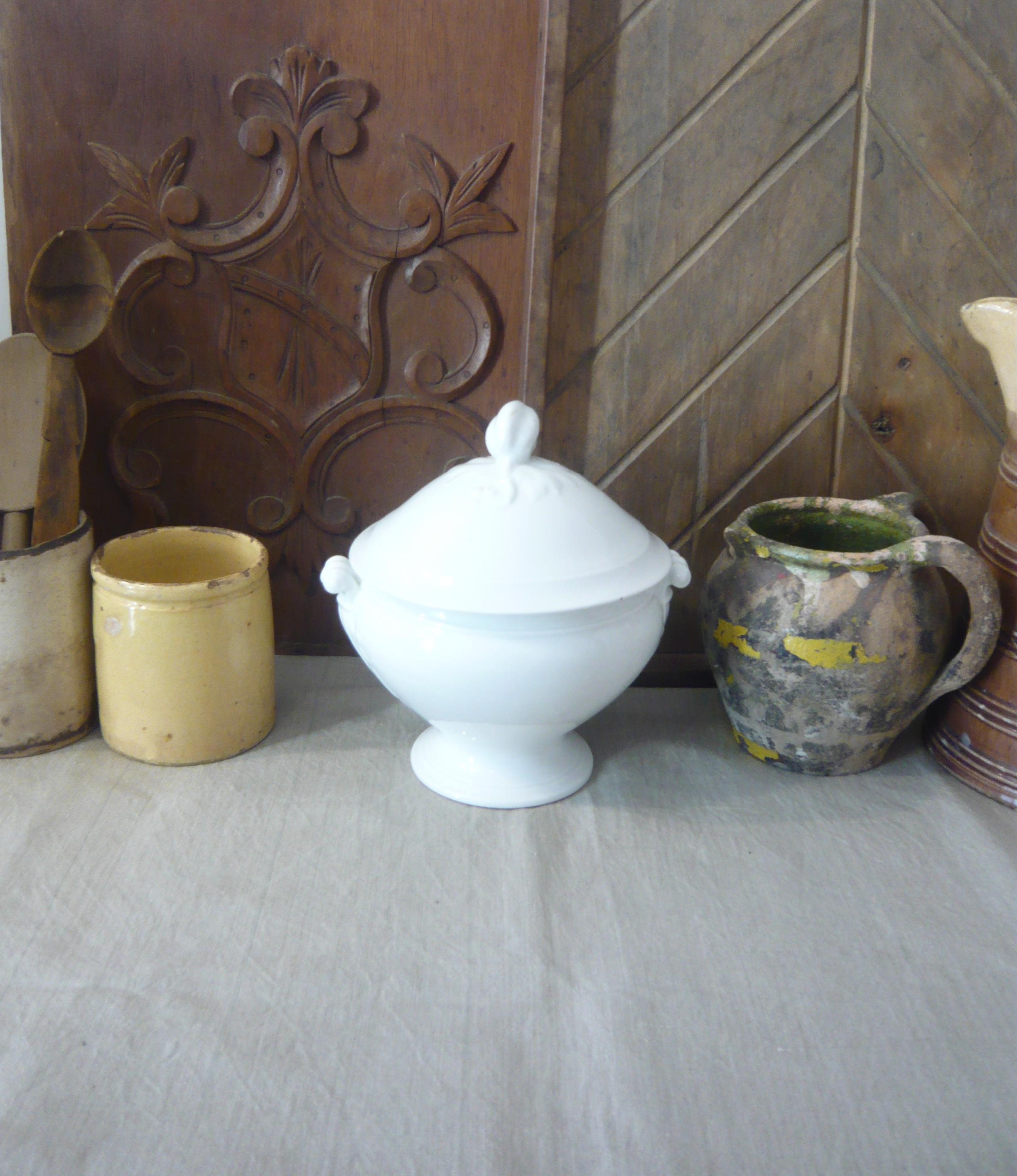ポーセラーツ スープチュリーン Soup Tureen 木の実柄 ポーセラーツ