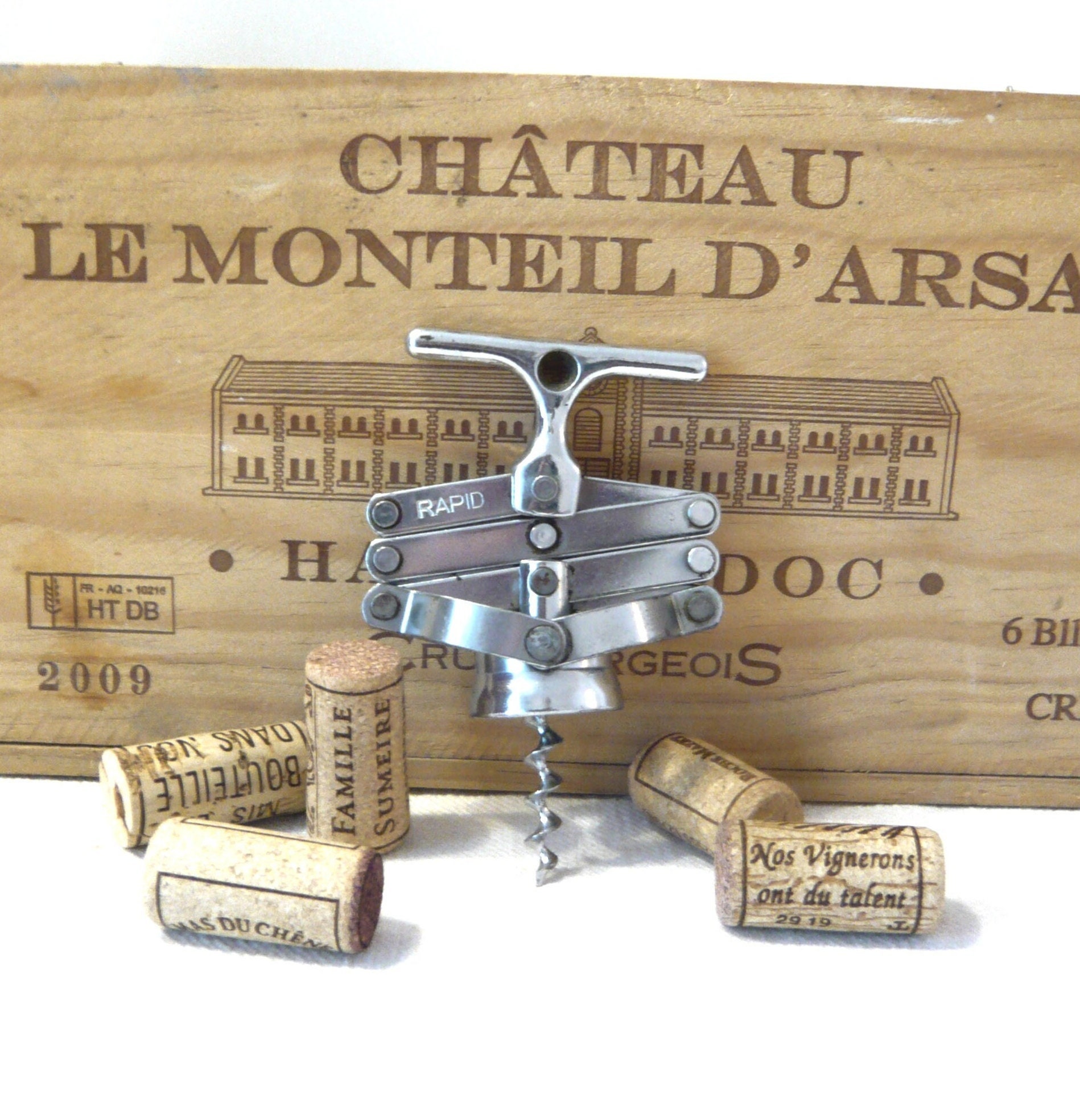French Antique Single Lever Corkscrew Boileau Et Baradat Le Presto