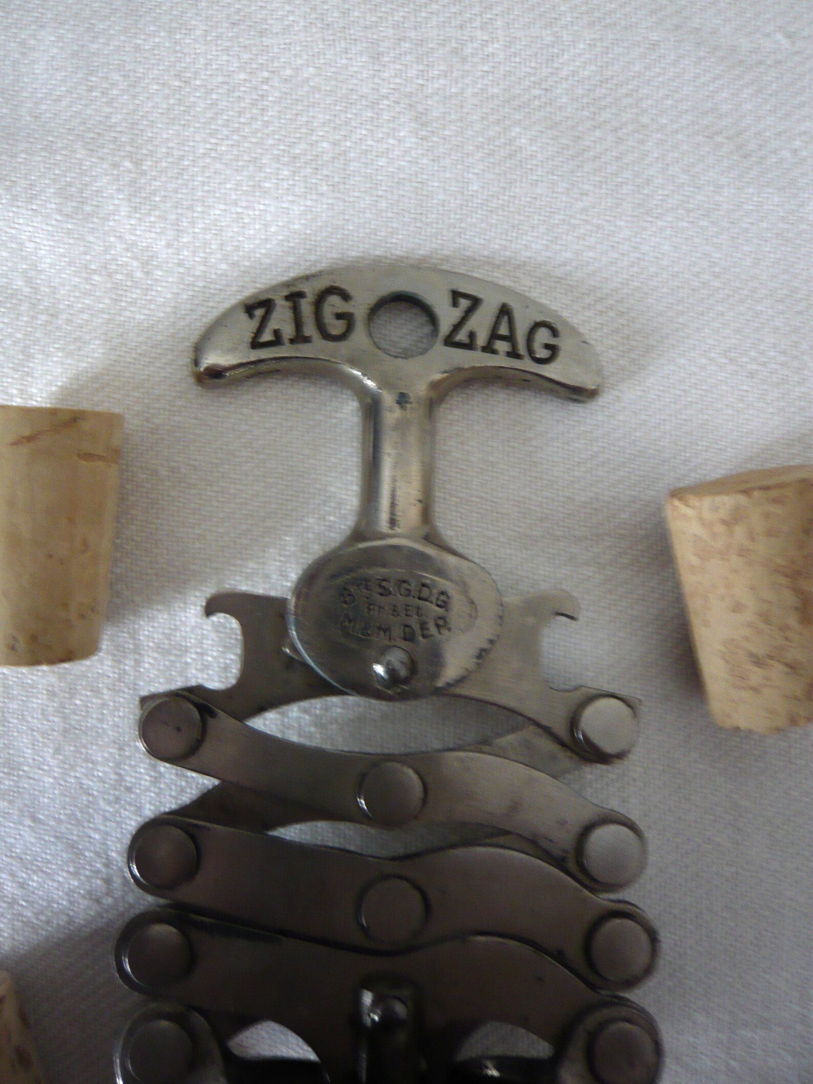 Zig Zag Corkscrew 1948 French Corkscrew Wine Bottle Opener Etsy