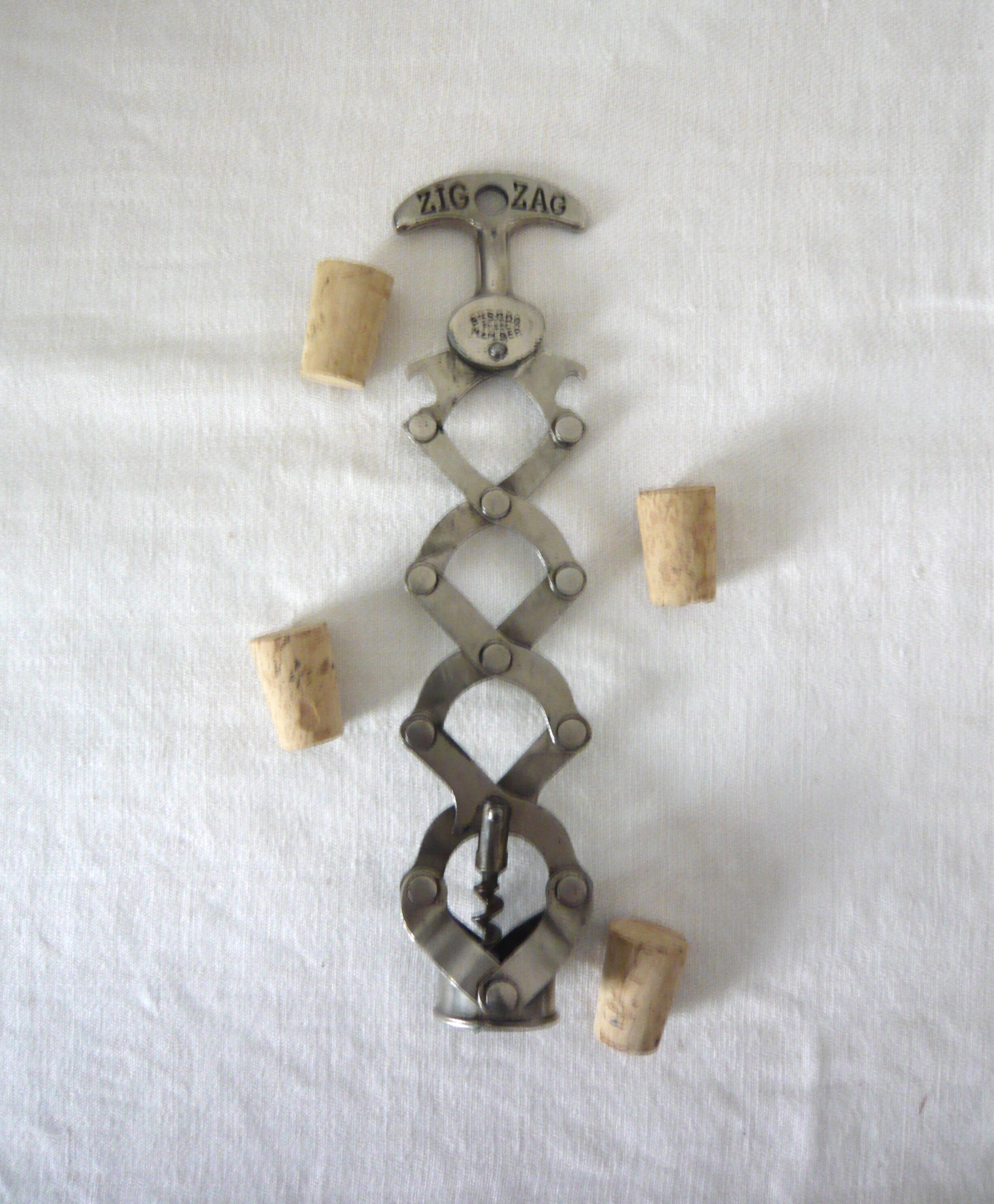 Zig Zag Corkscrew 1948 French Corkscrew Wine Bottle Opener Etsy