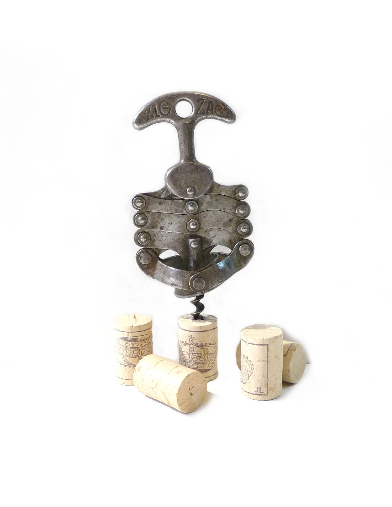 ZIg Zag Corkscrew 1946 French Corkscrew Wine Bottle Opener Etsy