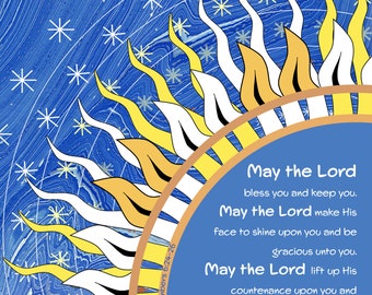 May the Lord Bless You Card Printable