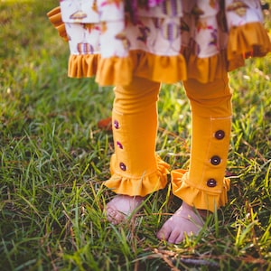 Söta leggings med knappar, direkt nedladdning i PDF-format, sömnadsmönster i stretchigt tyg, byxor för flickor, storlekar 3-6 M till 10 bild 2