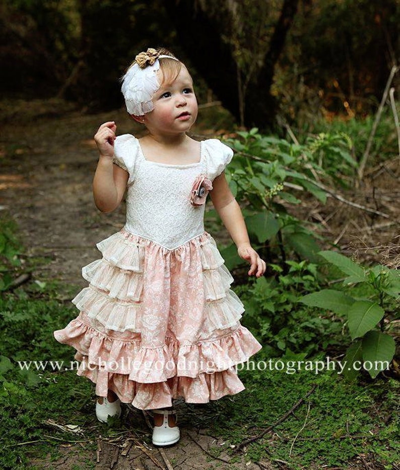 Instant Download PDF Sewing Pattern Tutorial Sugarplum Princess Girl's Dress, 6-12m to 10 image 1