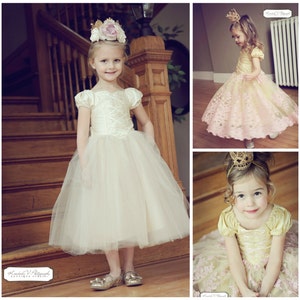 Geliebte Märchen Ballerina Prinzessin Kleid Sofort Download PDF Schnittmuster Mädchen Sz 3-6M bis 10