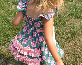 Túnica y vestido de gorrión aleteo Descarga instantánea PDF Patrón de costura Tamaño 3-6m a 8