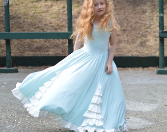 Enchantment Reverse Knot Girls Flutter Dress w Bonus Pettiskirt Descarga instantánea PDF Patrón de costura Sz 6-12M a 10