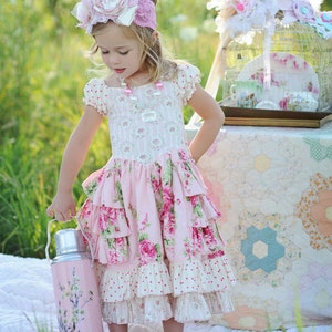 Instant Download PDF Sewing Pattern Tutorial Sugarplum Princess Girl's Dress, 6-12m to 10 image 4