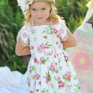 The Tulip Dress Scalloped Border Split Sleeve Instant Download PDF Sewing Pattern, 6-12m to 8 image 4